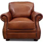 9450 Accent Armchair in Polo Brown Top Grain Leather